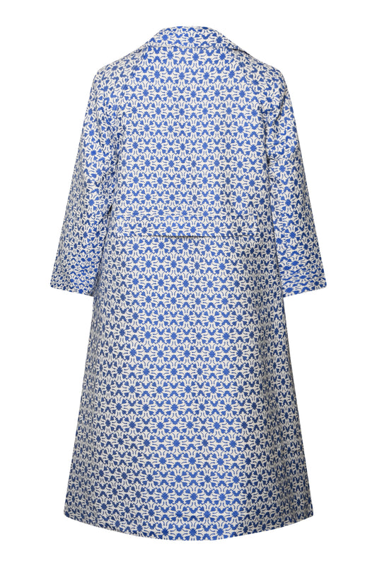 WOOLHAMPTON COAT | BLUE & WHITE WEAVE