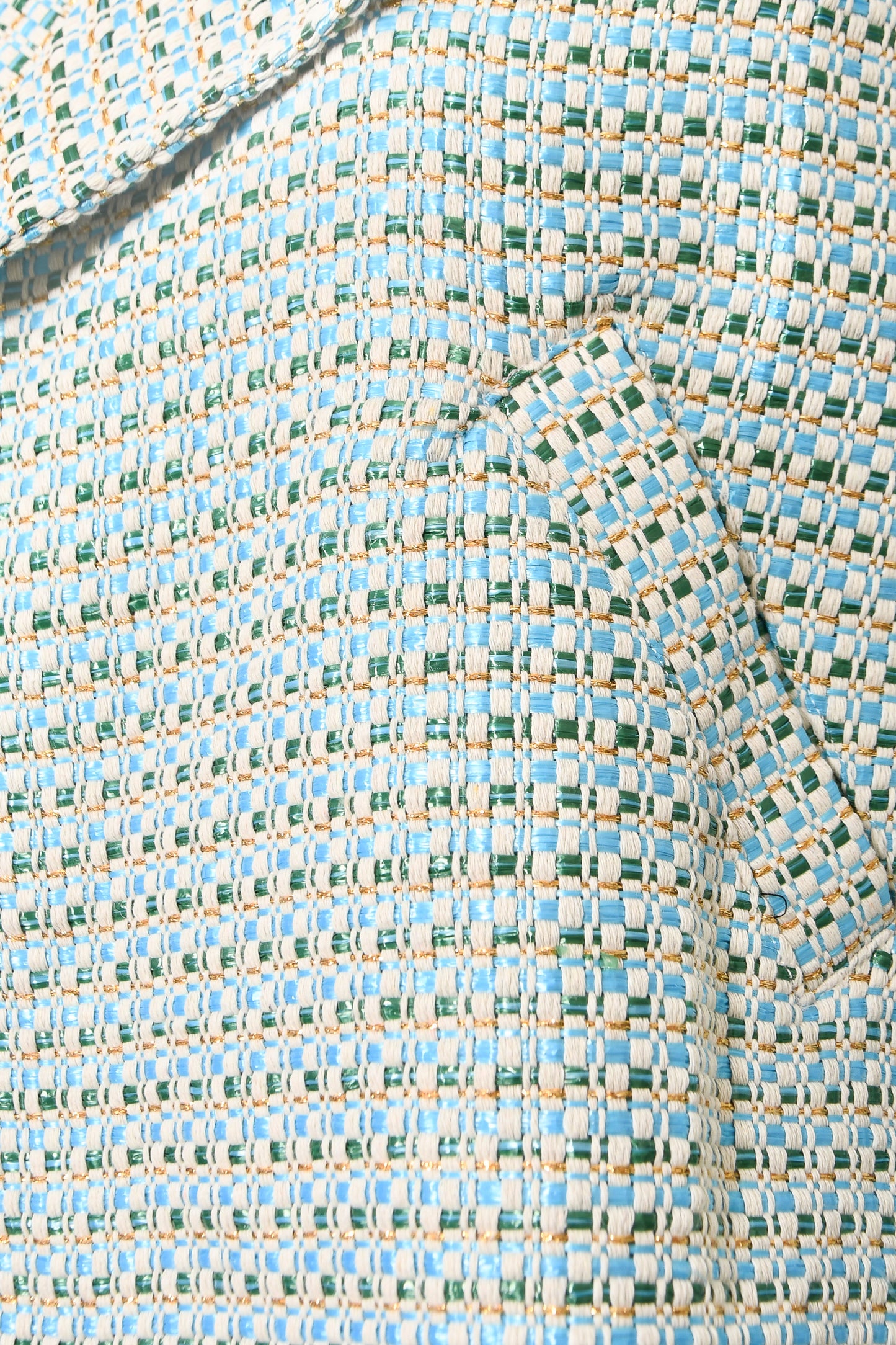 WOOLHAMPTON JACKET | TURQUOISE WOVEN