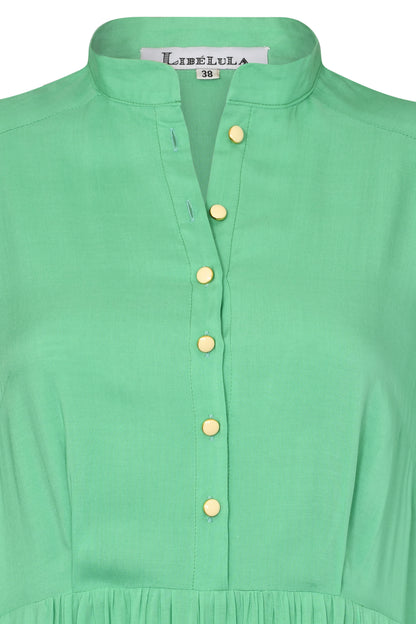 ANASTASIA DRESS | SEA GREEN RAYON
