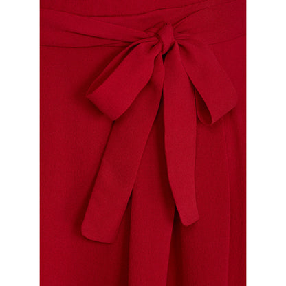 BEATRIX DRESS | RED SILK GEORGETTE and CHIFFON