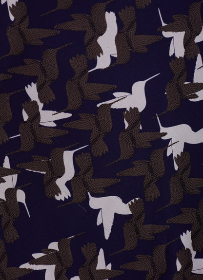 LONG BOTHWAY TOP | HUMMINGBIRD PRINT