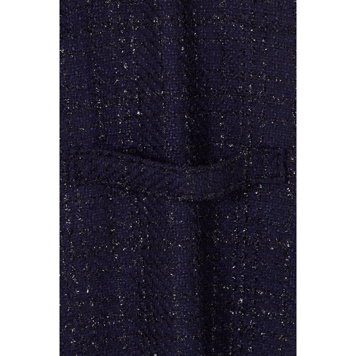 WOOLHAMPTON COAT | NAVY SPARKLE BOUCLE