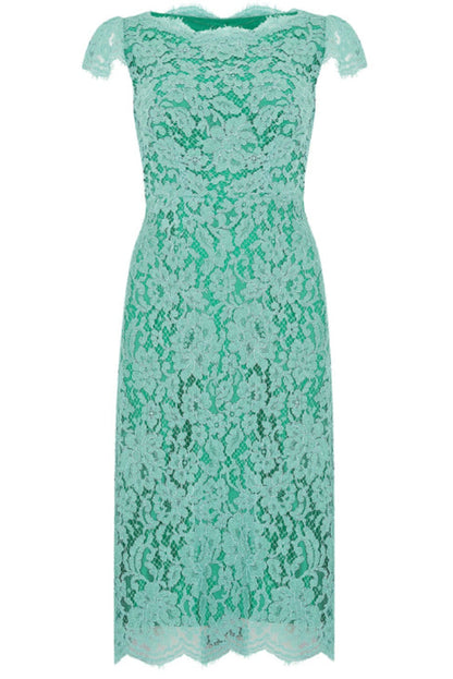 BEATIL DRESS | TURQUOISE LACE