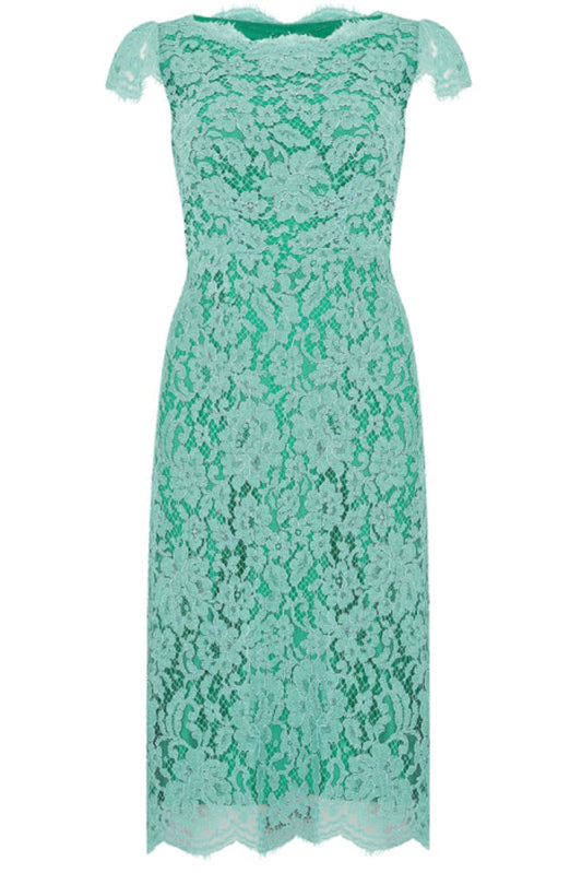 BEATIL DRESS | TURQUOISE LACE