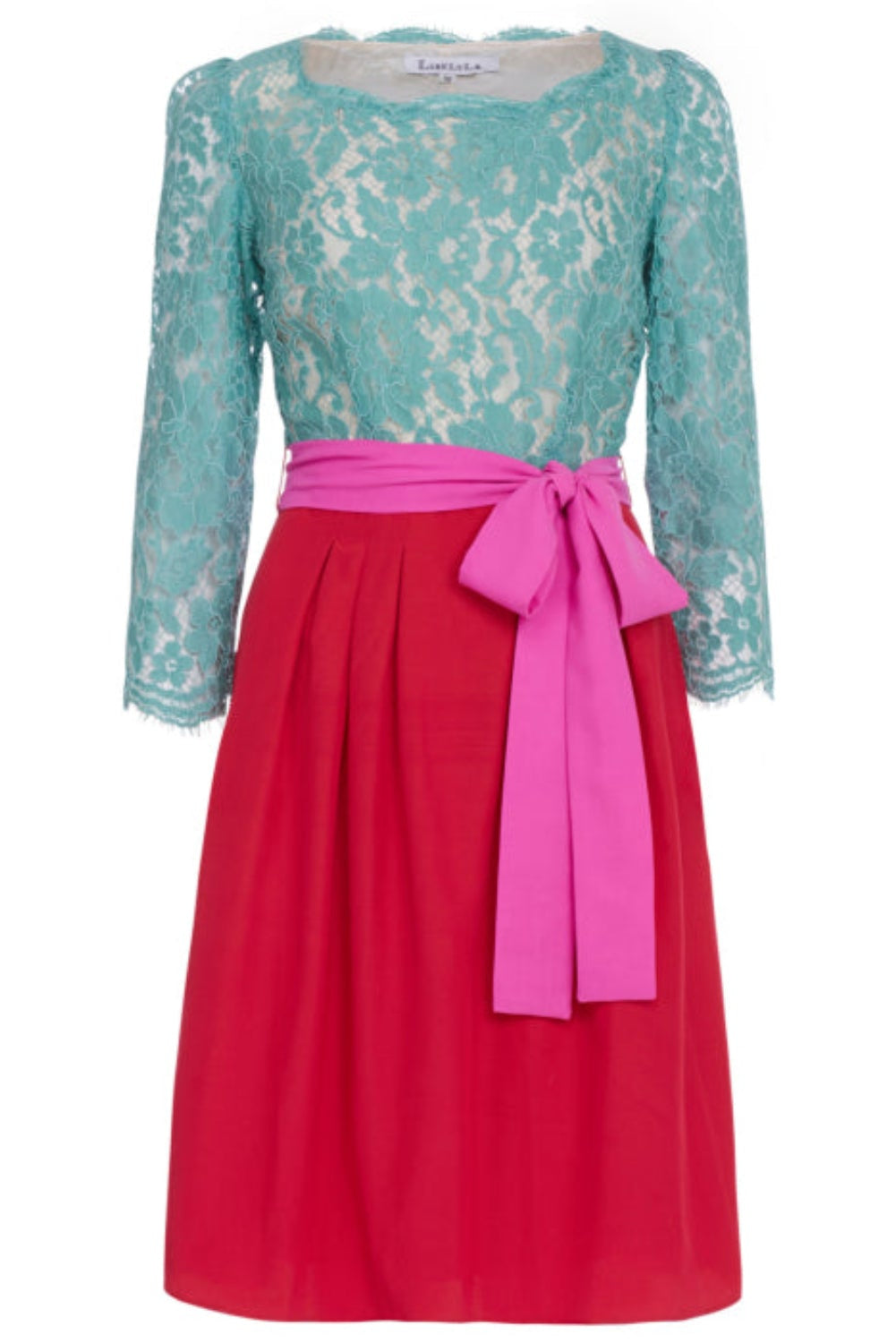 BEATRIX DRESS | LACE & SILK MIX
