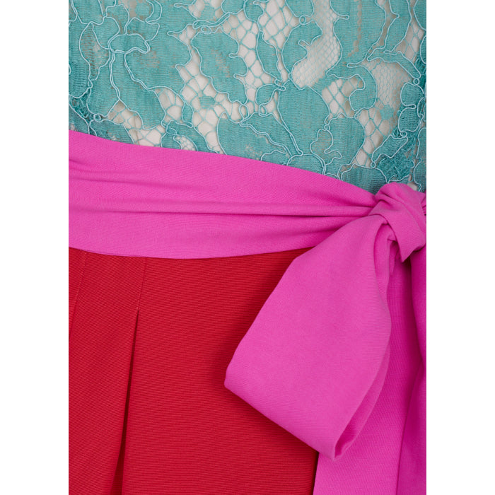 BEATRIX DRESS | LACE & SILK MIX