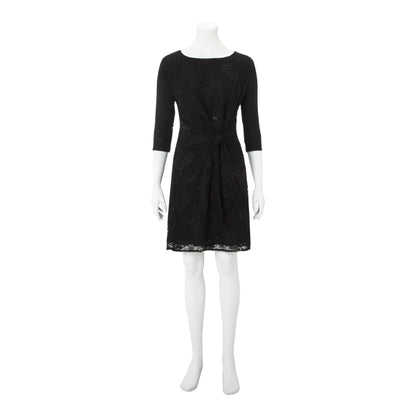 BIRDIE DRESS | BLACK BEADED LACE