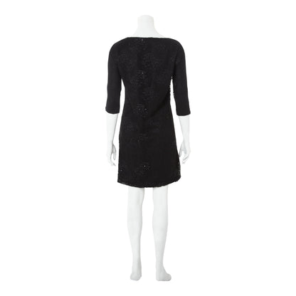 BIRDIE DRESS | BLACK BEADED LACE