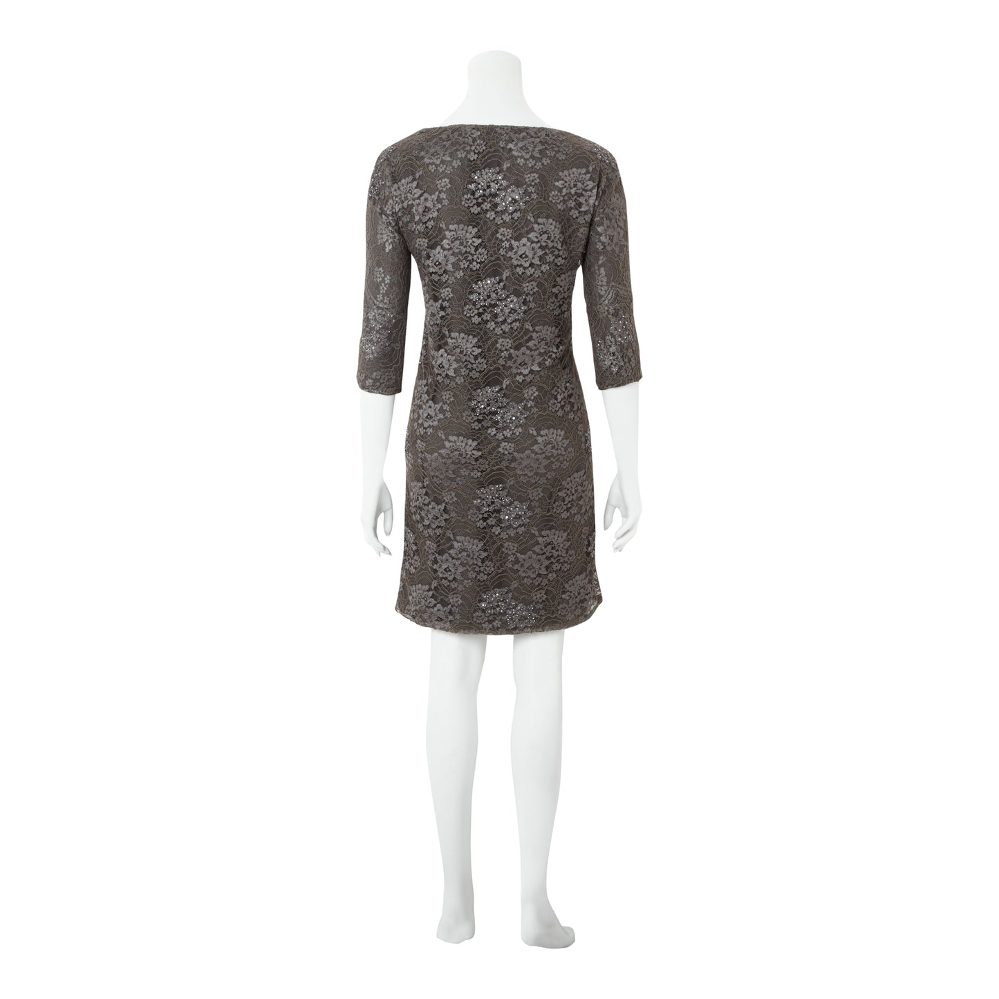 BIRDIE DRESS | GREY BEADED LACE