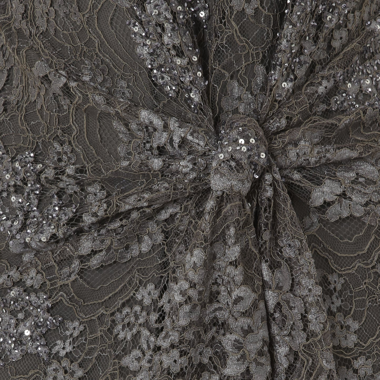 BIRDIE DRESS | GREY BEADED LACE