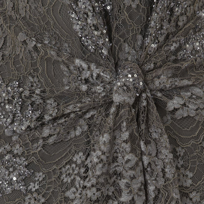 BIRDIE DRESS | GREY BEADED LACE