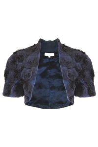 CAROLINE BOLERO | NAVY APPLIQUE CIRCLES