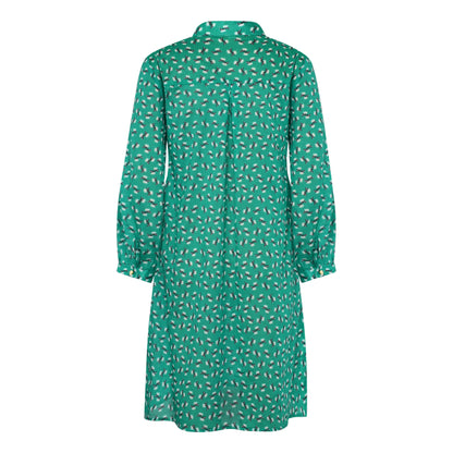 CHLOE DRESS | GREEN HIAWATHA PRINT