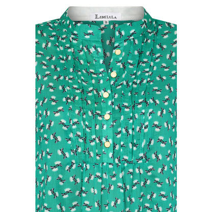 CHLOE DRESS | GREEN HIAWATHA PRINT