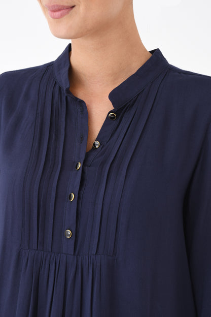 CHLOE DRESS | NAVY RAYON