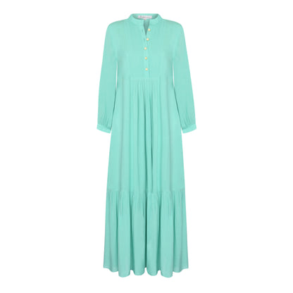 CLAUDE DRESS | TURQUOISE RAYON