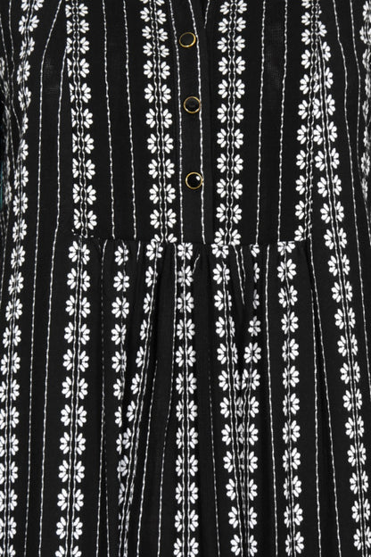 LONGER CLAUDE DRESS | EMBROIDERED COTTON