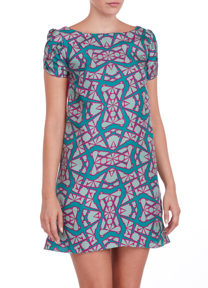 ANOUSHKA SHIFT DRESS | KALAIDOSCOPE PRINT