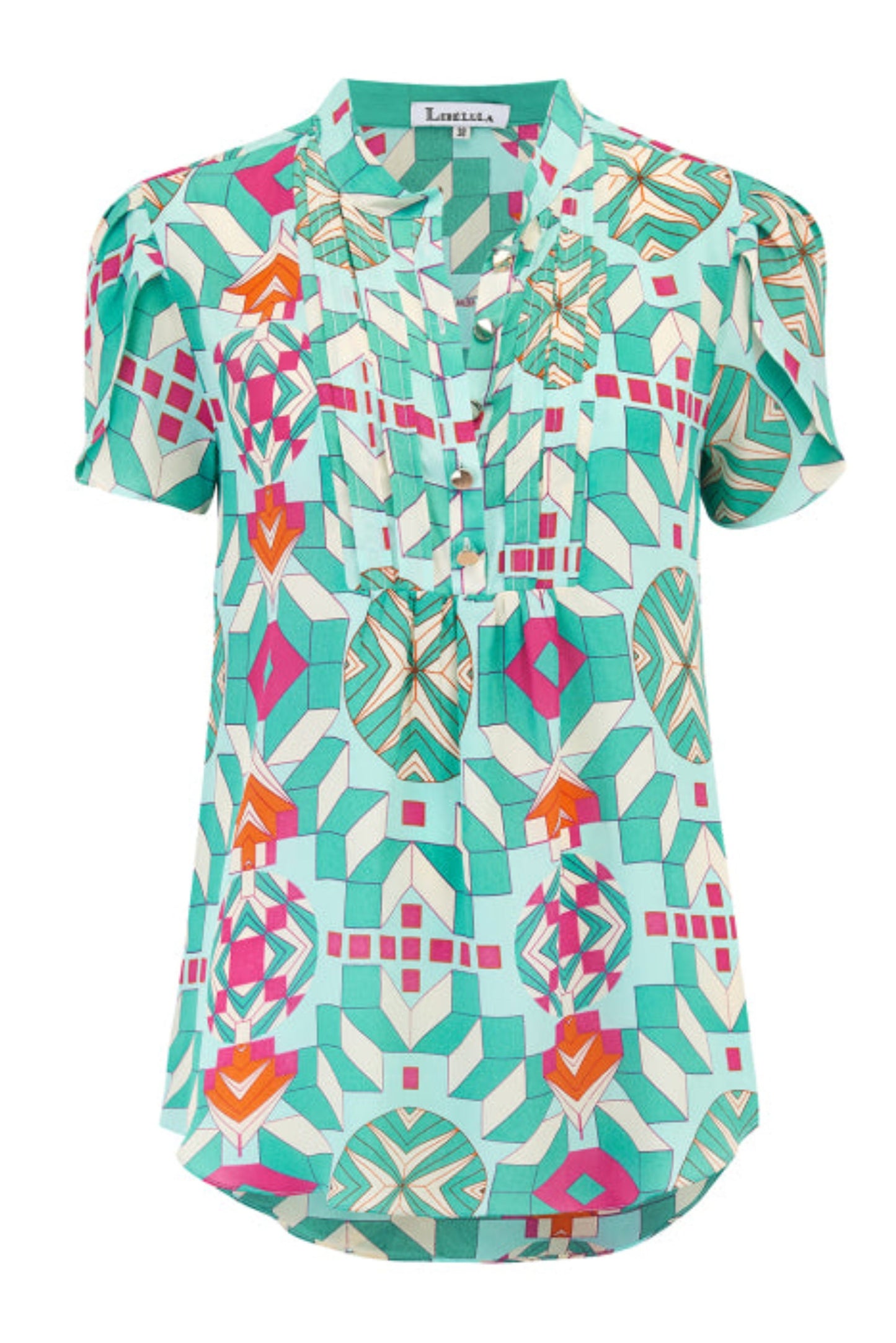 DELPHINE TOP NS | GEOMETRIC PRINT
