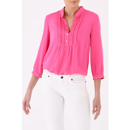 DELPHINE TOP | BUBBLEGUM SILK
