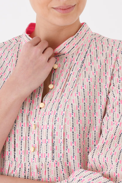 DELPHINE TOP | FLURO PRINT COTTON