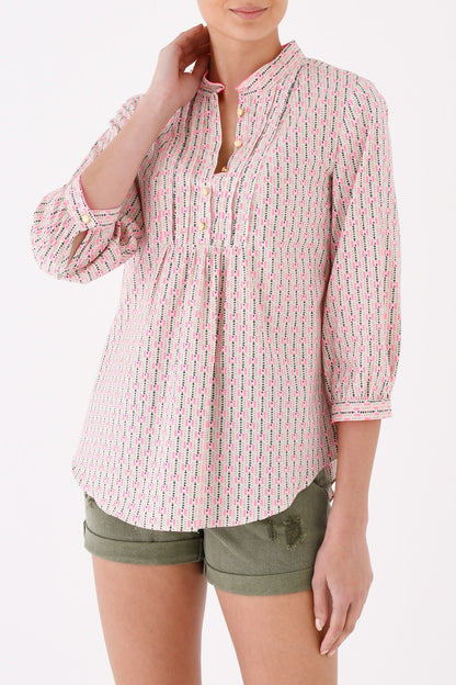 DELPHINE TOP | FLURO PRINT COTTON