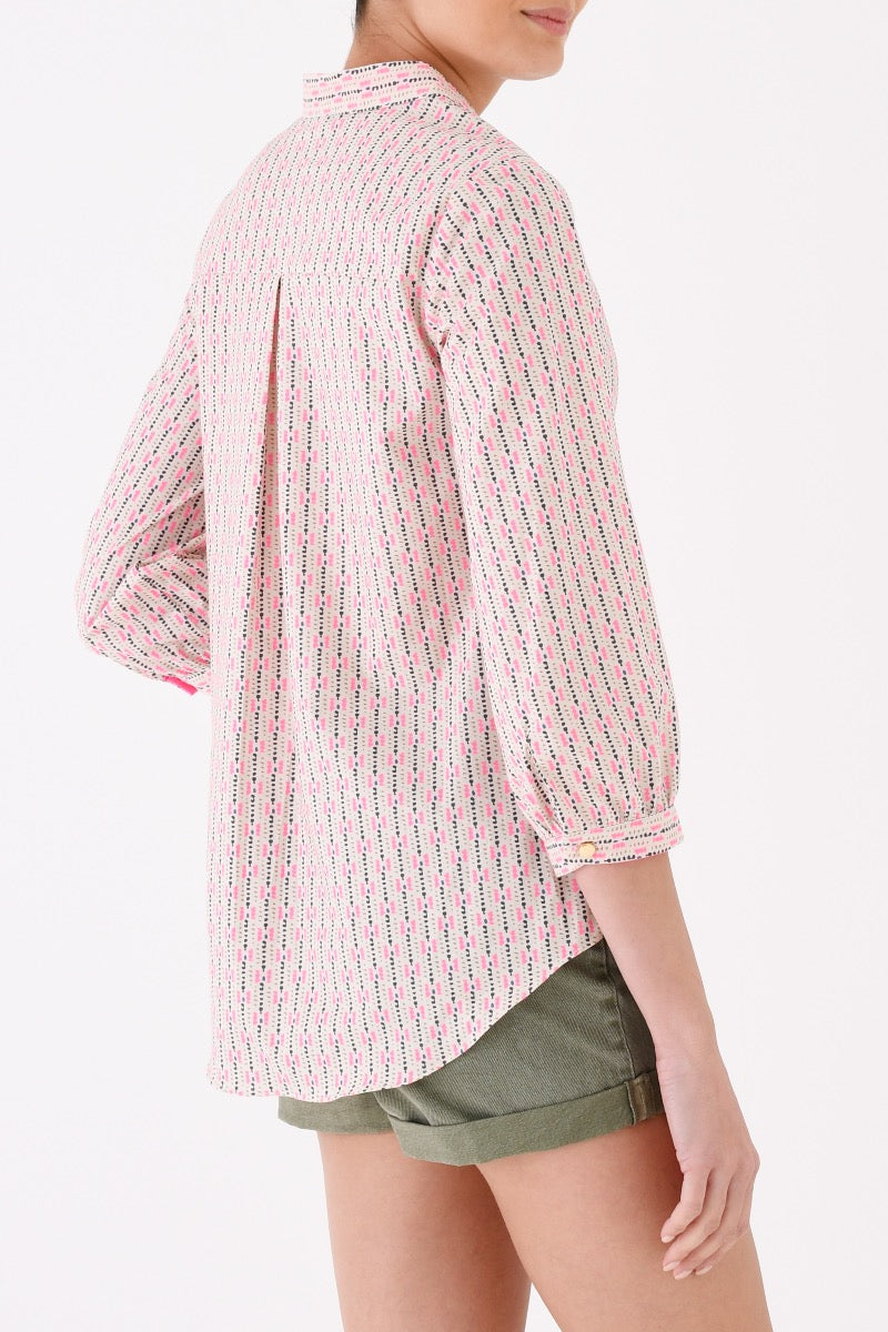 DELPHINE TOP | FLURO PRINT COTTON