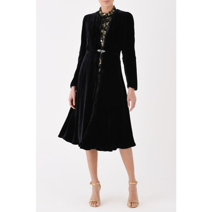 NEW DULWICH COAT | BLACK VELVET
