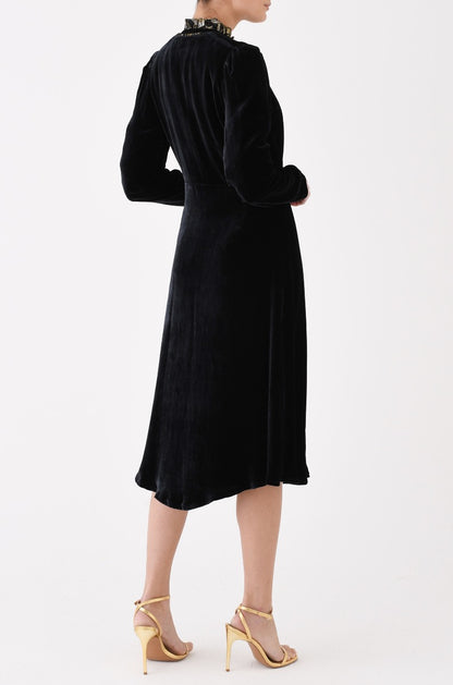 NEW DULWICH COAT | BLACK VELVET