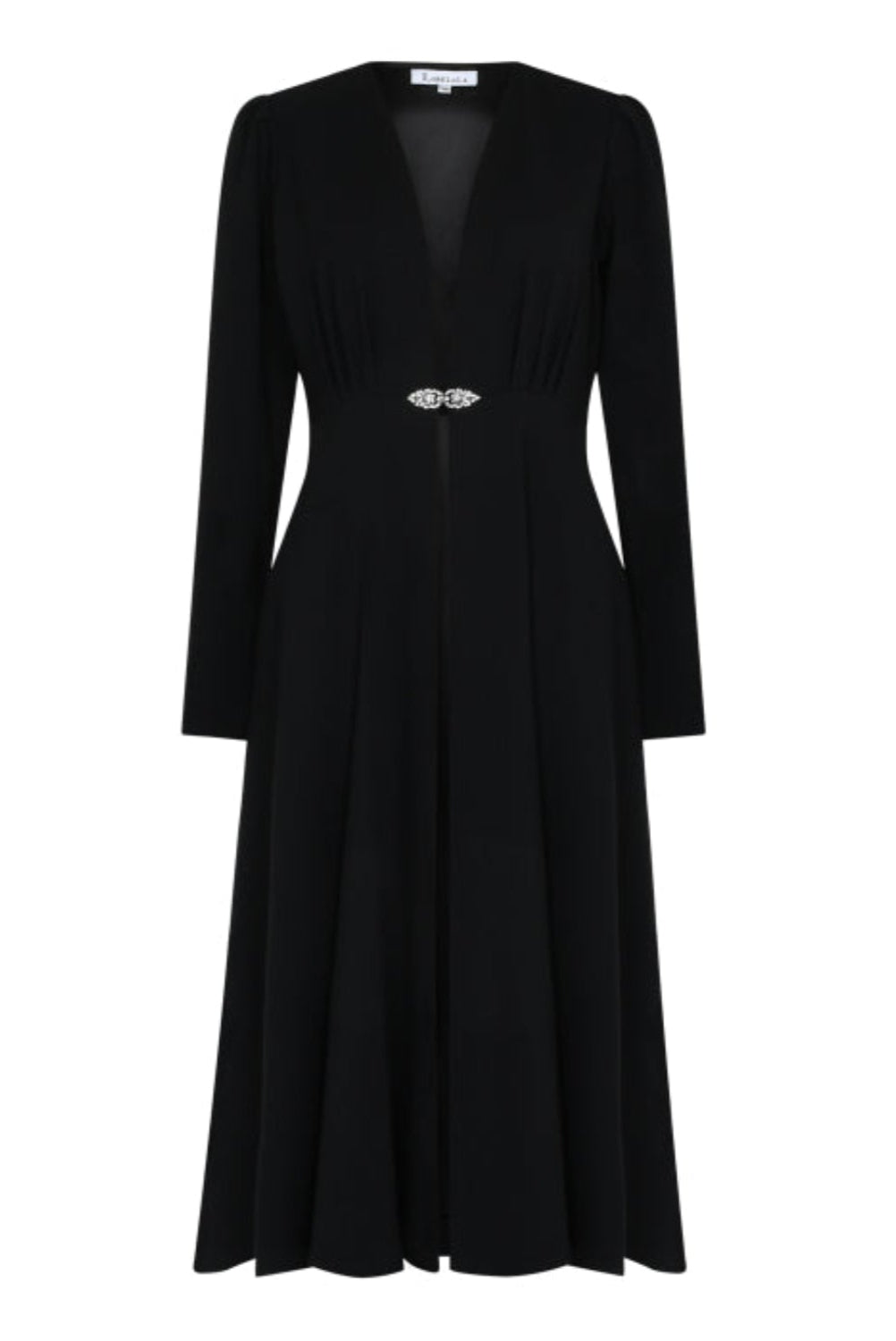 NEW DULWICH COAT | BLACK WOOL CREPE