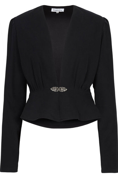 DULWICH JACKET | BLACK SILK TWILL