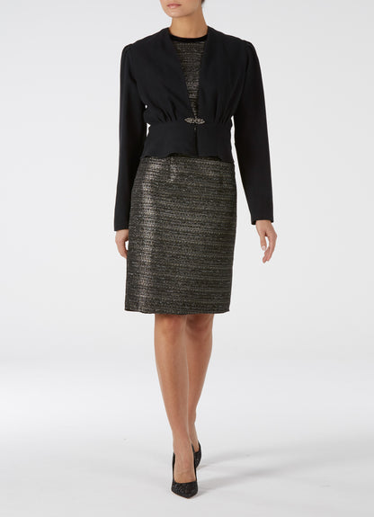 DULWICH JACKET | BLACK SILK TWILL