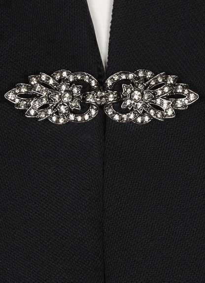 DULWICH JACKET | BLACK SILK TWILL
