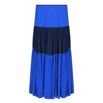 MIDI EMMA SKIRT | BLOCK COLOUR RAYONS