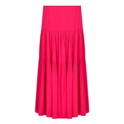 MAXI EMMA SKIRT | HOT PINK RAYON