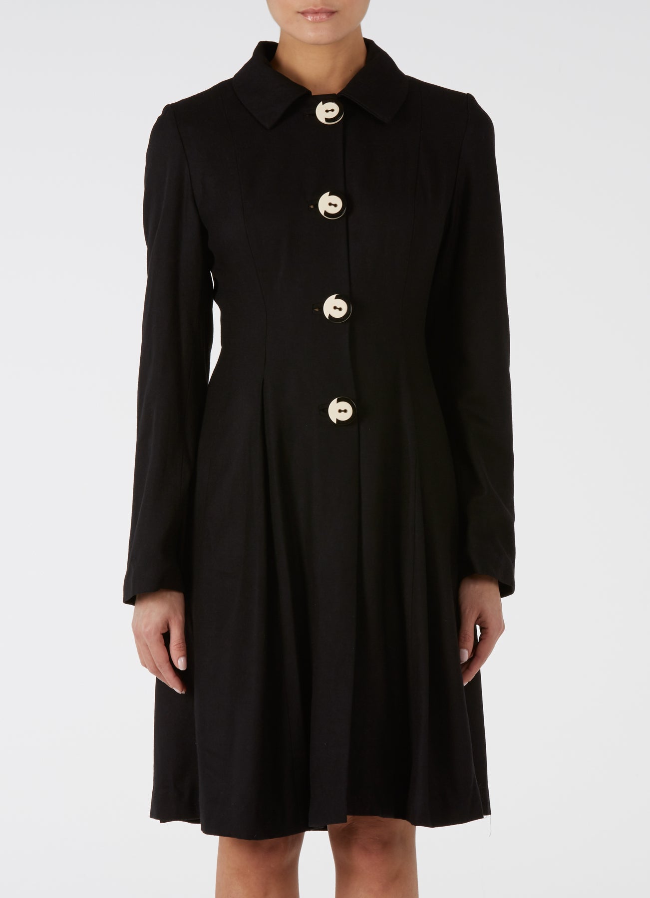 FARNDON COAT | BLACK WOOL