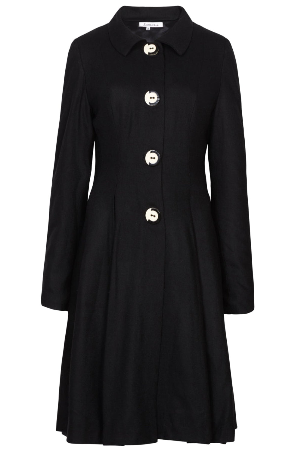 FARNDON COAT | BLACK WOOL