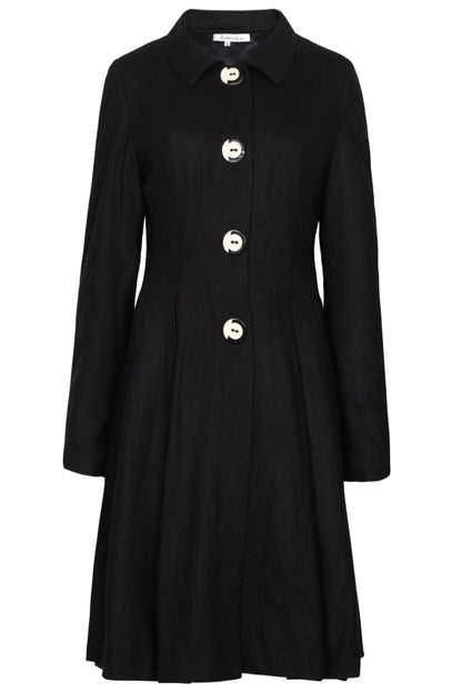 FARNDON COAT | BLACK WOOL
