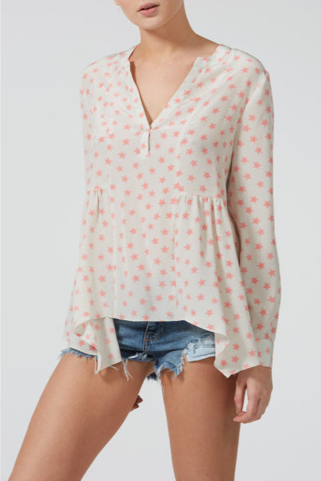 FELICITY TOP | DOTTY STAR PRINT