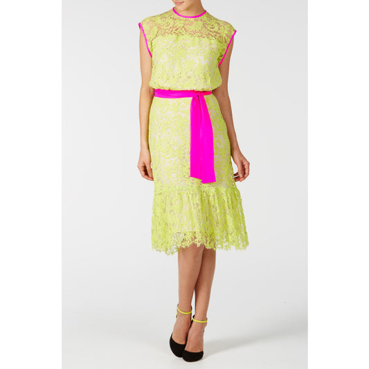 FLORA DRESS | YELLOW LACE