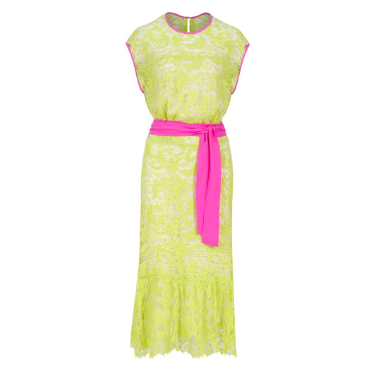 FLORA DRESS | YELLOW LACE
