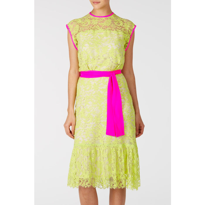 FLORA DRESS | YELLOW LACE