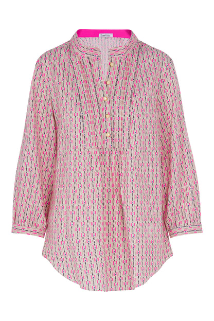 DELPHINE TOP | FLURO PRINT COTTON