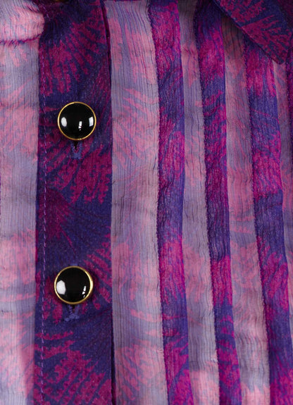 ISLA SHIRT TOP | PEACOCK PRINT