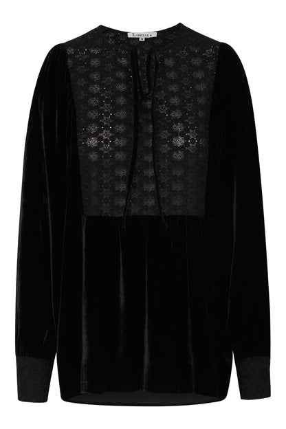 LULA TOP | BLACK VELVET