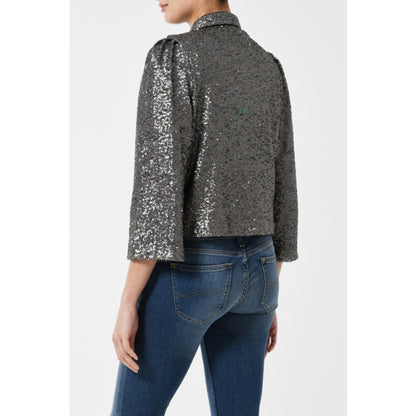 LAURA JACKET | GUNMETAL SEQUINS