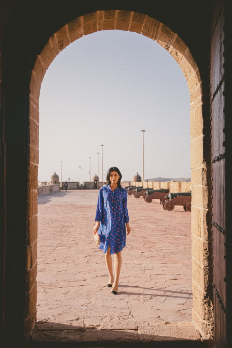 CHINKY DRESS | LOVEBIRDS PRINT