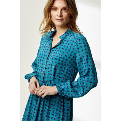 ANASTASIA DRESS | ARROW PRINTED SILK CREPE