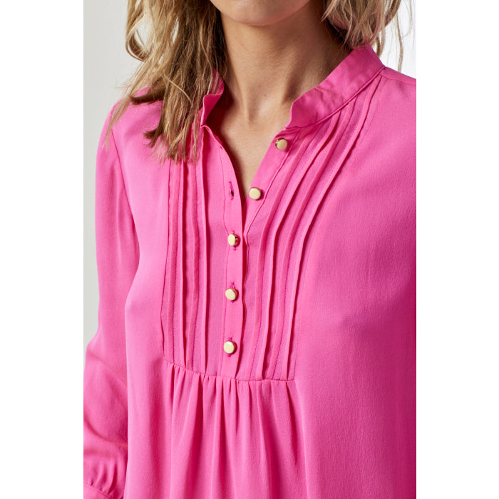 DELPHINE TOP | BUBBLEGUM SILK