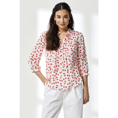 DELPHINE TOP | LARGE HIAWATHA PRINT